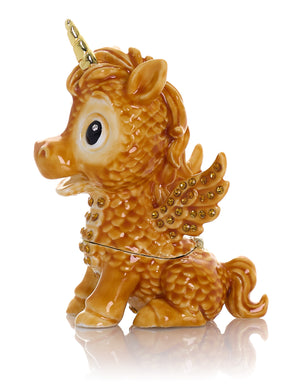 Cute Brown Unicorn Horse trinket Box Limited Edition 1-250