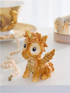Cute Brown Unicorn Horse trinket Box Limited Edition 1-250