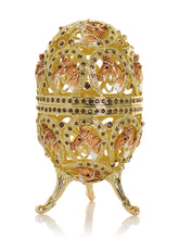 Golden Easter Egg decorated with Horses