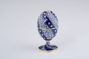 Keren Kopal Blue with Crystals Faberge Egg