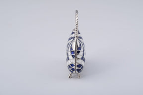 Keren Kopal Blue & White Woman Bag Trinket Box
