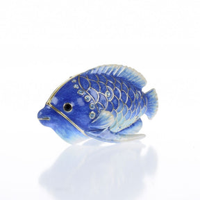 Keren Kopal Blue Rainbowfish Fish trinket box