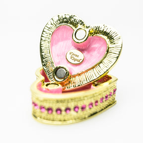 Keren Kopal Golden Pink Heart Decorative Box