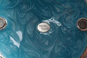 Keren Kopal Blue Umbrella Trinket Box Handmade with Swarovski Crystals