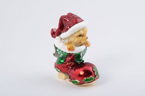 Keren Kopal Christmas Cat in a Christmas Boot