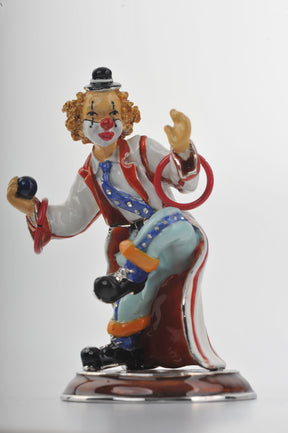 Keren Kopal Circus Clown on Unicycle Joggling
