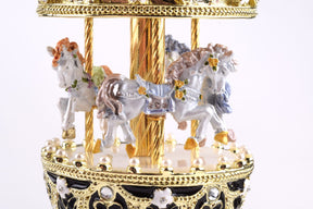 Keren Kopal Black Wind up Musical Carousel