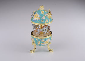 Keren Kopal Teal Wind up Musical Carousel