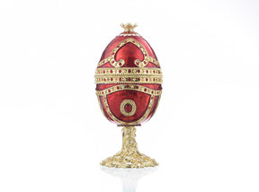 Keren Kopal Red Faberge Egg with Heart Inside
