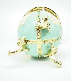 Keren Kopal Turquoise Musical Carousel with Royal Horses Waltz of the Flowers by Tchaikovsky
