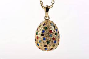Keren Kopal Faberge Egg Pendant Necklace