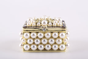 Keren Kopal Gold Box with Pearls