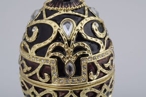 Keren Kopal Gold & Black Faberge Style Egg