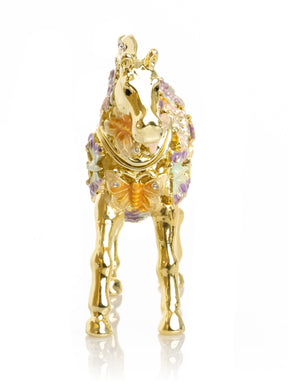 Keren Kopal Golden Horse Decorated with butterflies