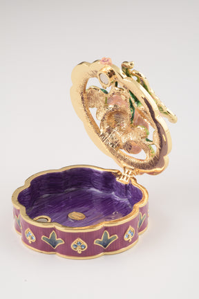 Keren Kopal Butterfly on a Flower Trinket Box