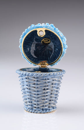 Keren Kopal Blue Flowers in Basket