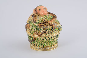 Keren Kopal Monkey Hugging a Tree Box