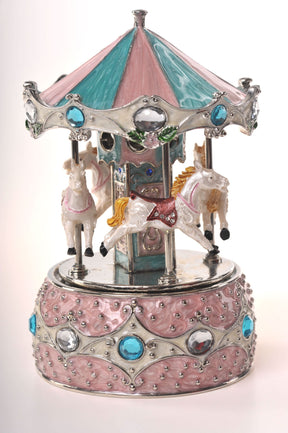 Keren Kopal Musical Pink Horse Carousel