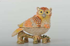 Keren Kopal Orange Yellow and White Owl