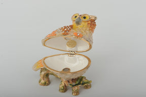 Keren Kopal Orange Yellow and White Owl