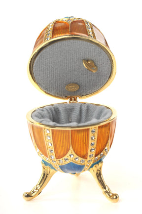 Keren Kopal Orange & Blue Faberge Egg