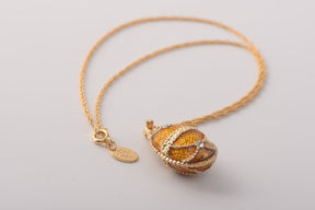Keren Kopal Mustard Yellow Egg Pendant Necklace