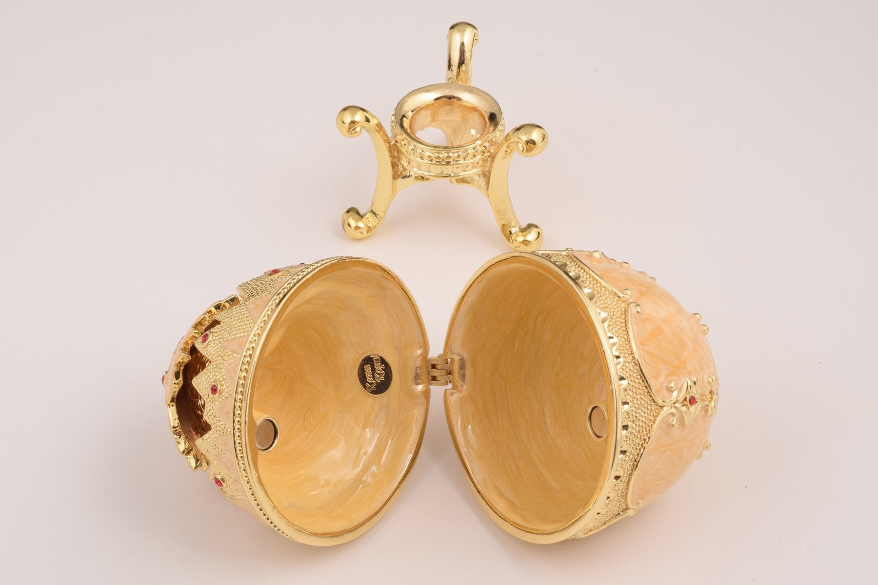 Keren Kopal Pink Chicken in Egg Faberge Egg