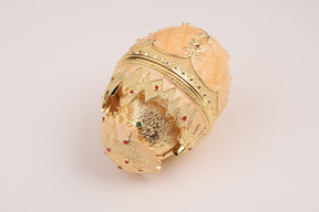 Keren Kopal Pink Chicken in Egg Faberge Egg