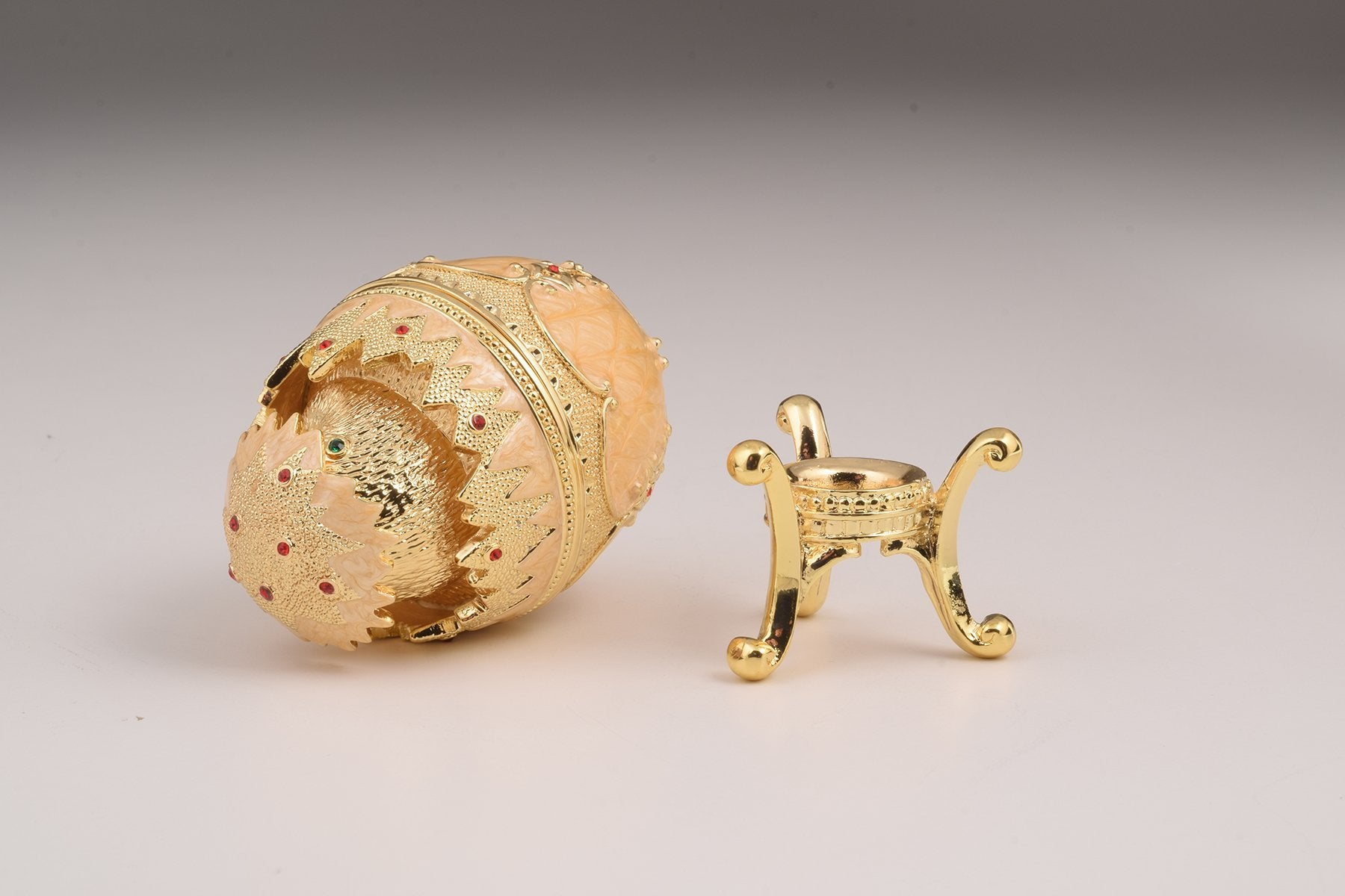 Keren Kopal Pink Chicken in Egg Faberge Egg