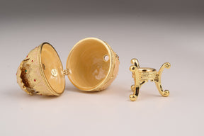 Keren Kopal Pink Chicken in Egg Faberge Egg