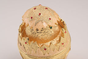 Keren Kopal Pink Chicken in Egg Faberge Egg