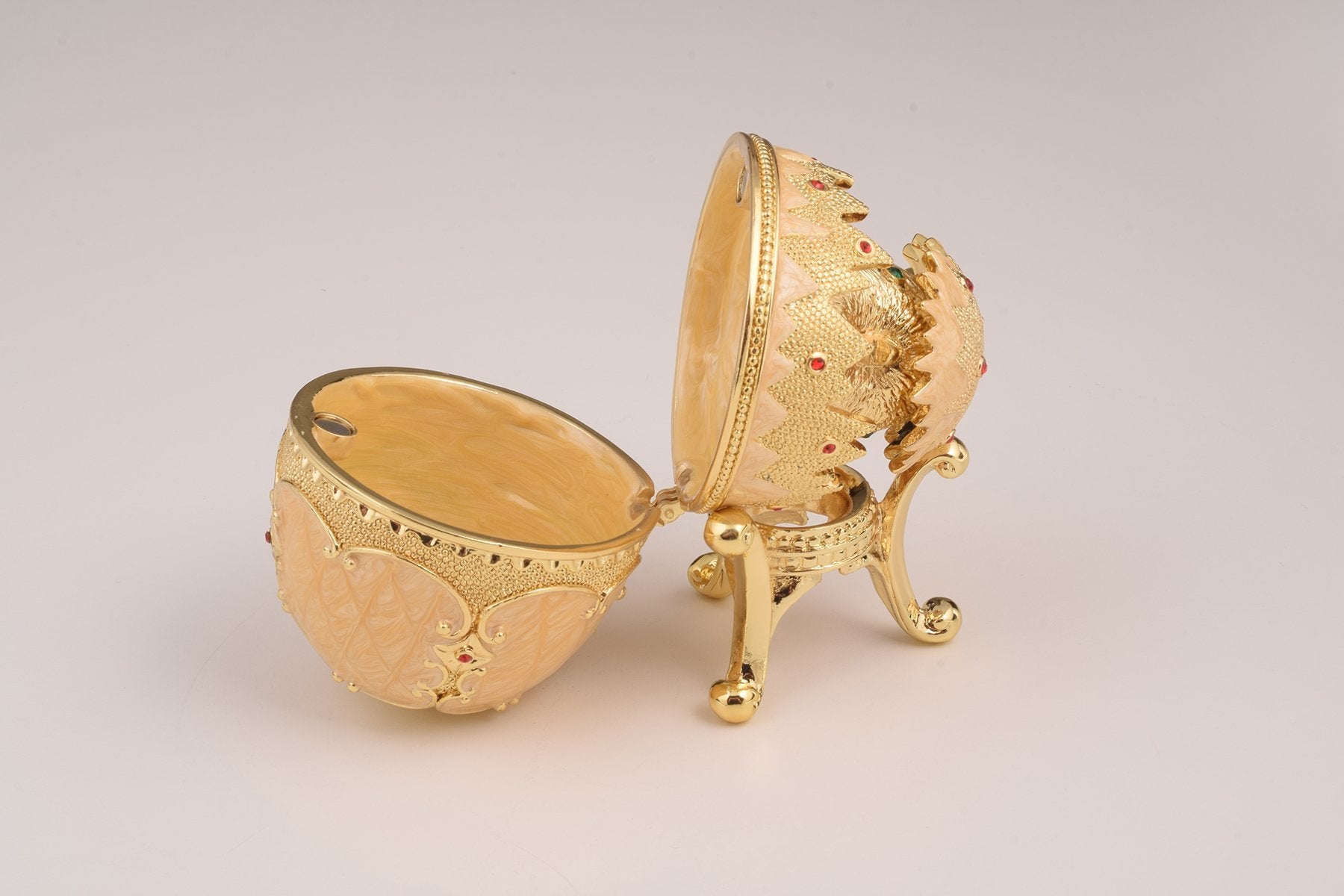 Keren Kopal Pink Chicken in Egg Faberge Egg
