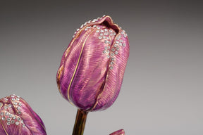 Keren Kopal Purple Rose Trinket Box
