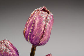 Keren Kopal Purple Rose Trinket Box