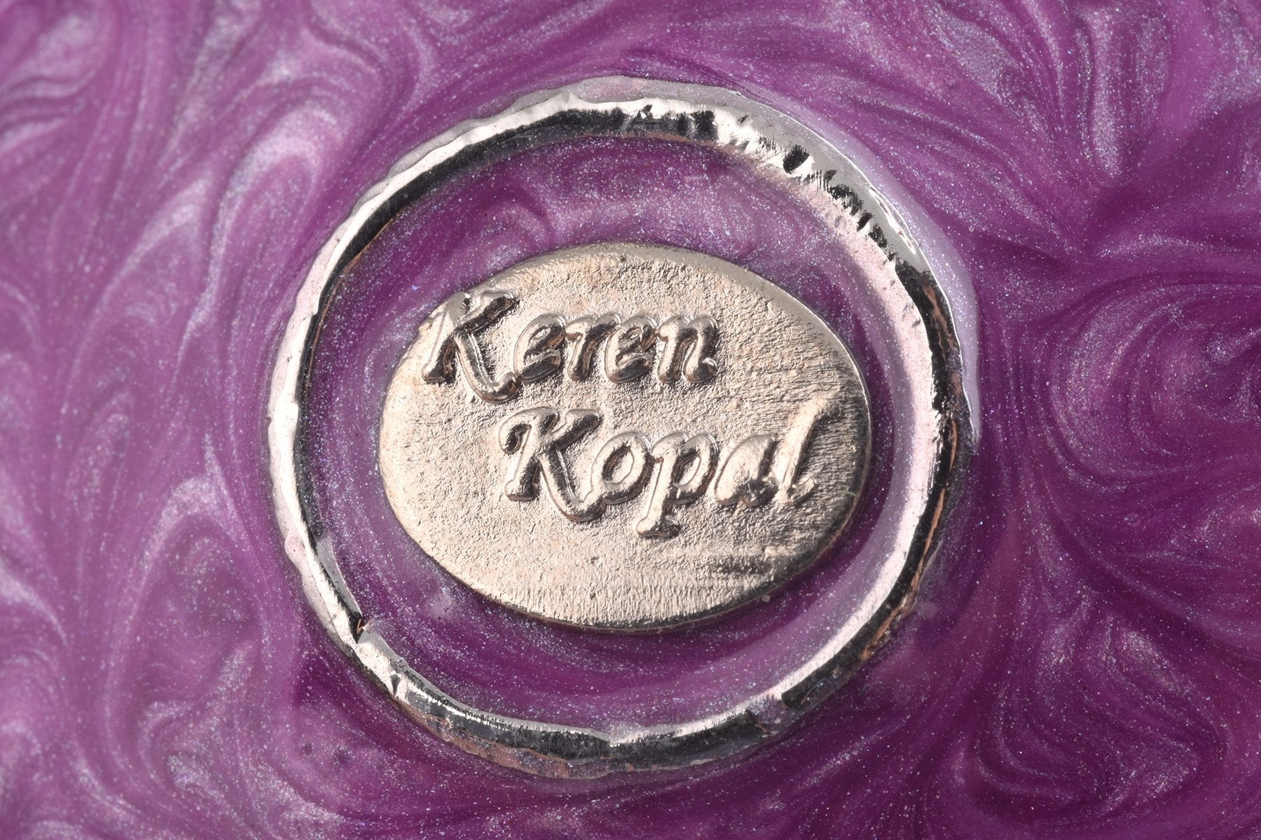 Keren Kopal Purple Wind up Musical Carousel Faberge Egg