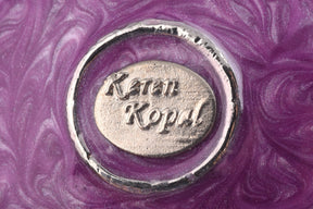Keren Kopal Purple Wind up Musical Carousel Faberge Egg