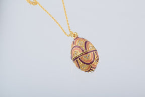 Keren Kopal Purple & Peach Egg Pendant Necklace