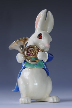 Keren Kopal Rabbit playing the Horn