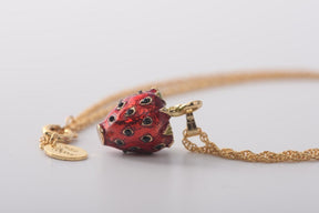 Keren Kopal Red Strawberry Pendant Necklace
