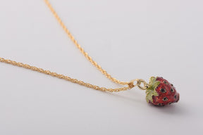 Keren Kopal Red Strawberry Pendant Necklace