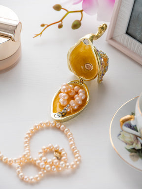 Keren Kopal Golden Swan Decorated with Butterflies