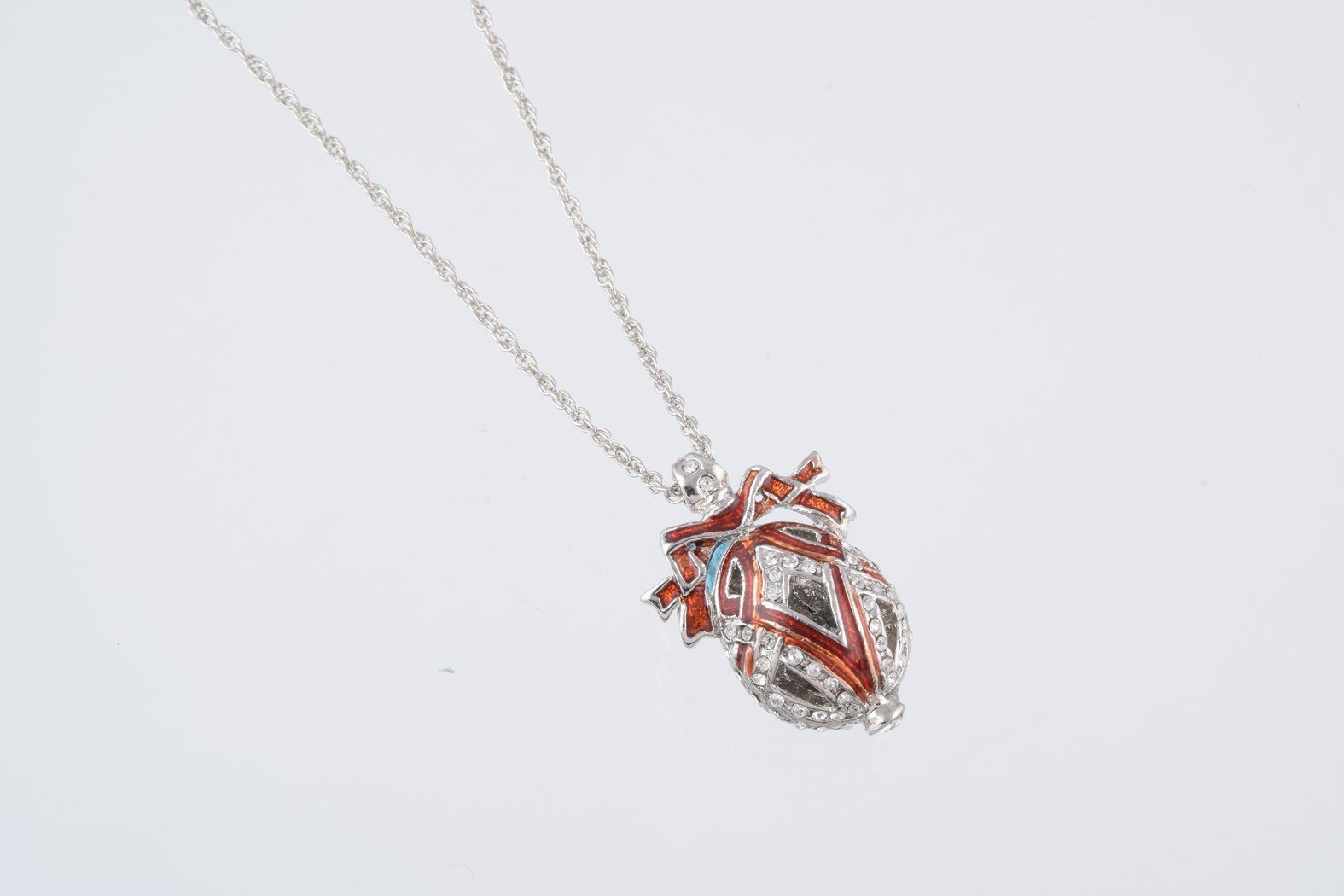 Keren Kopal Silver & Red Egg Pendant Necklace