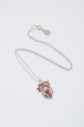Keren Kopal Silver & Red Egg Pendant Necklace