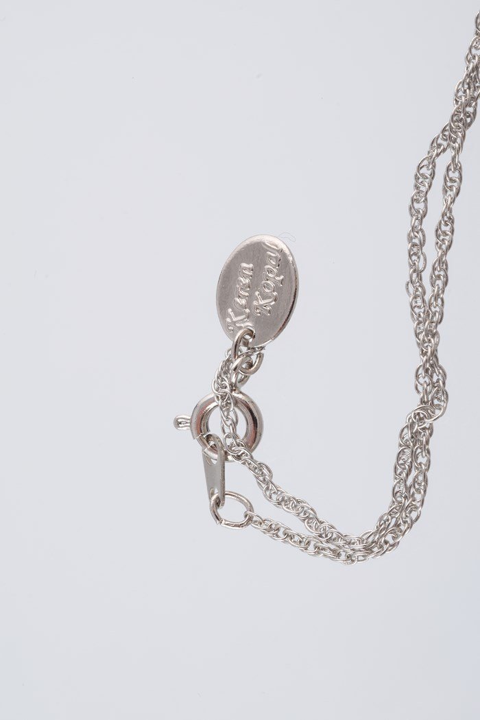 Keren Kopal Silver & Red Egg Pendant Necklace