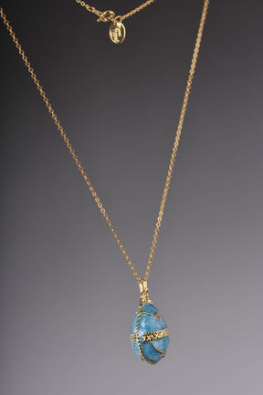 Keren Kopal Turquoise Egg Pendant Necklace