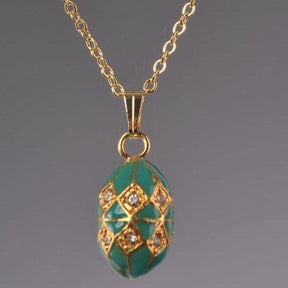 Keren Kopal Turquoise & Gold Egg Pendant Necklace