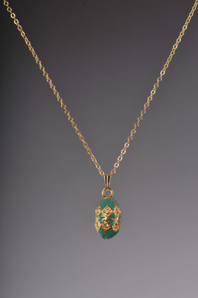 Keren Kopal Turquoise & Gold Egg Pendant Necklace