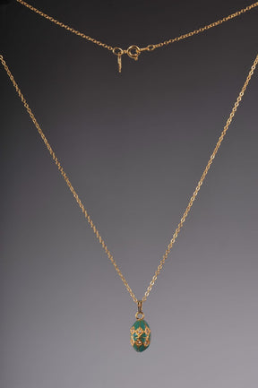 Keren Kopal Turquoise & Gold Egg Pendant Necklace