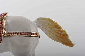 Keren Kopal White Horse with Crystal Saddle