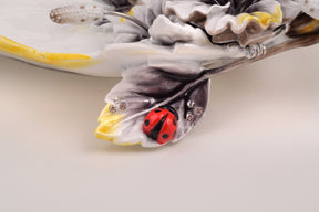 Keren Kopal White Plate with Flowers